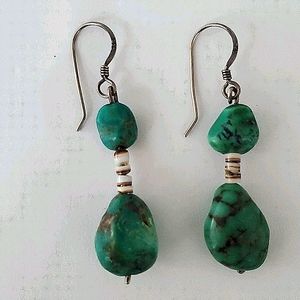 Navajo turquoise and heishi earrings